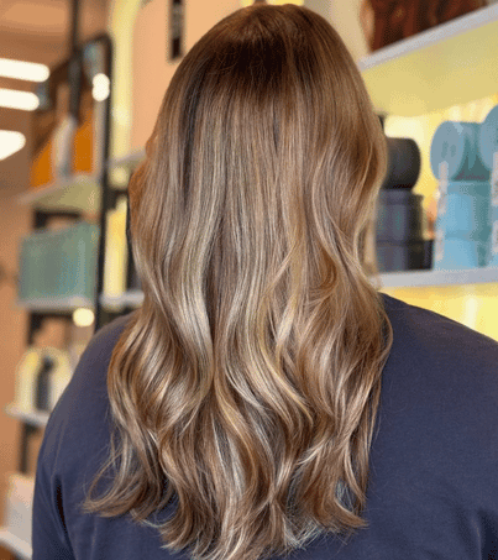Balayage in een caramel brown kleur